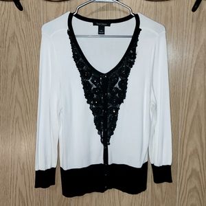 White House Black Market embellished cardigan